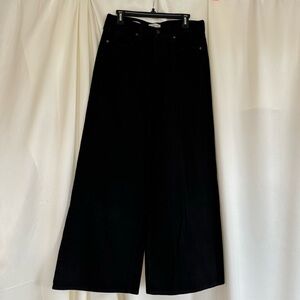 Universal Thread women’s mid rise super wide leg black jeans size 8